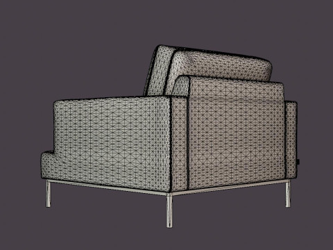 Crosby armchair Modèle 3D