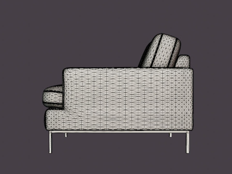 Crosby armchair Modèle 3D