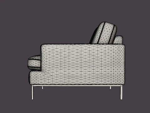 Crosby armchair 3D Model