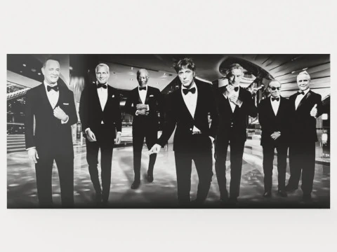 Arte fotográfica - Big Shots Hollywood - 250 x H120 Modelo 3D