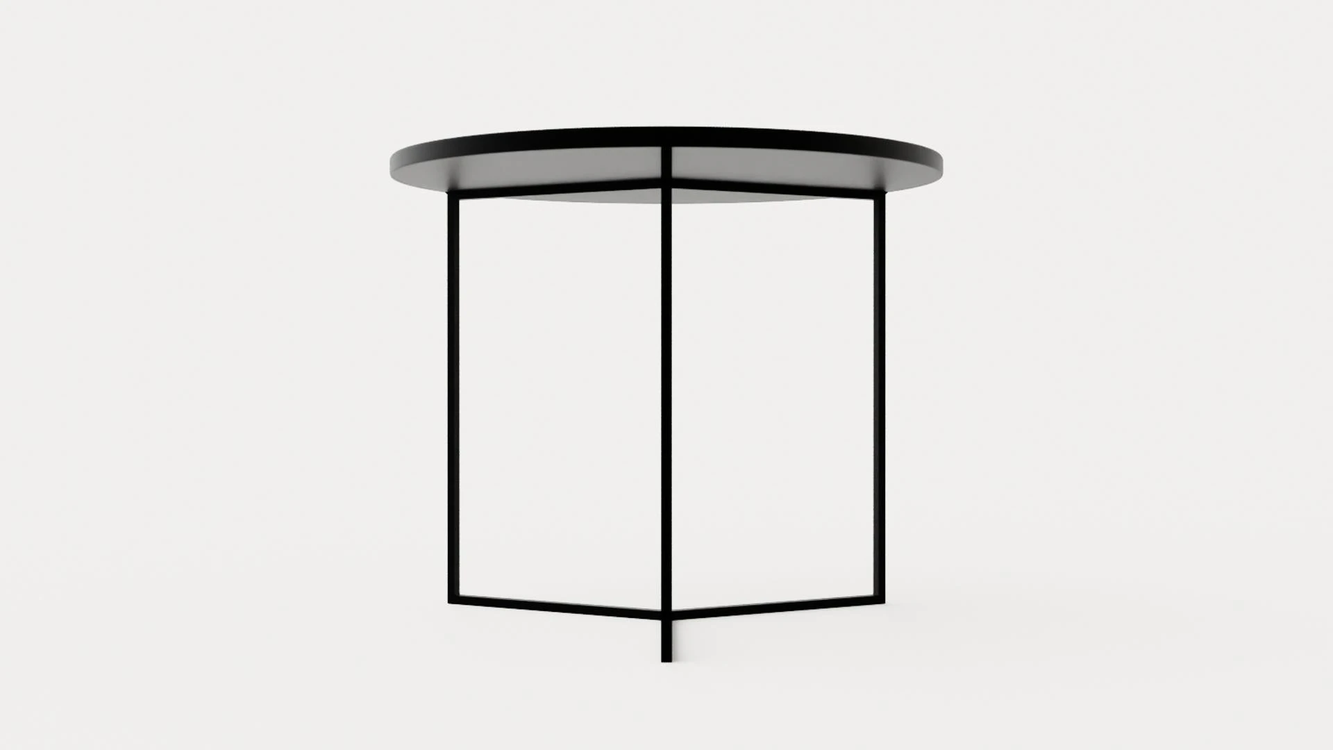 Midtown side table black 3D Model .c4d .max .obj .3ds .fbx .stl .blend