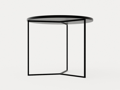 Midtown side table black 3D Модель