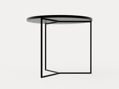 Midtown side table black 3D Модель