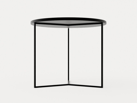Midtown side table black 3D Модель