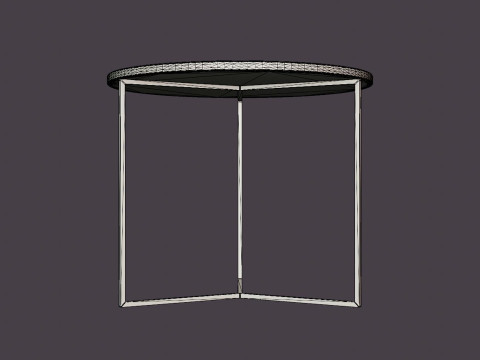 Midtown side table black 3D Модель