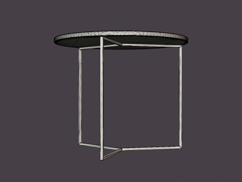 Midtown side table black 3D Модель