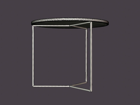 Midtown side table black 3D Модель
