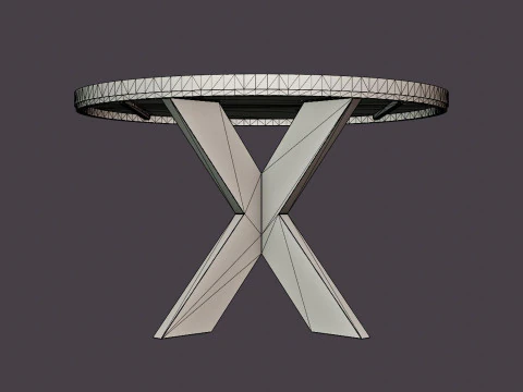 Somerset dining table around 3D Model