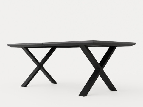 Somerset dining table with cross legs Model 3D