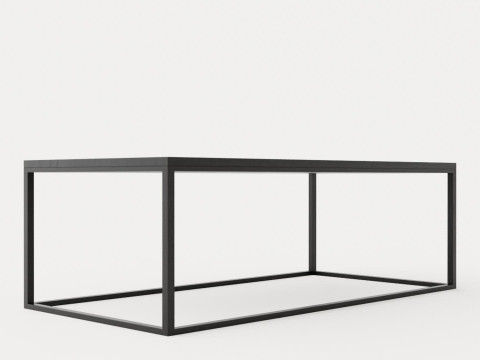 Eastside Coffee table - 120 x 60 - Black oak 3D Model