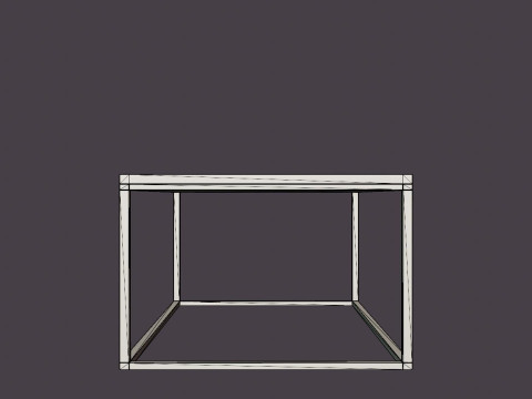 Eastside Coffee table - 120 x 60 - Black oak 3D Model