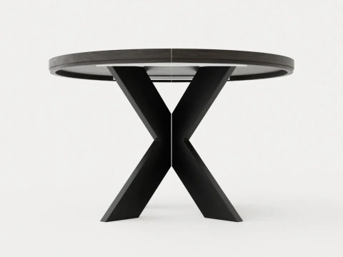 Table &agrave; manger Somerset vers o120-170 Modèle 3D