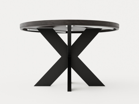 Somerset dining table around o120-170 3D मॉडल