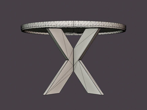Somerset dining table around o120-170 3D Model