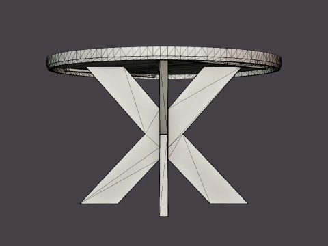 Somerset dining table around o120-170 3D Model