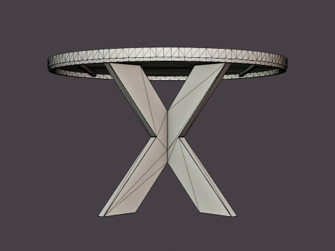 Somerset dining table around o120-170 3D Model