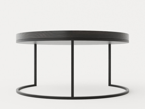 Midtown coffee table - Black oak veneer 3D मॉडल