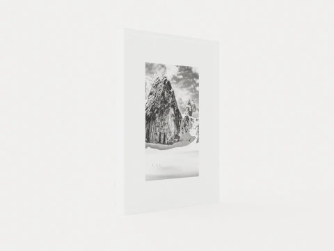 Photo art - Mountains - Journey - 55x70 3D Model
