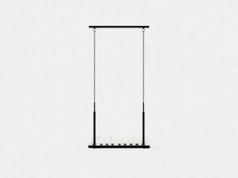 Chandelier - Commodore - LED - H79 3D Model