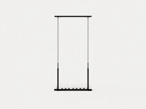 Chandelier - Commodore - LED - H79 3D Model