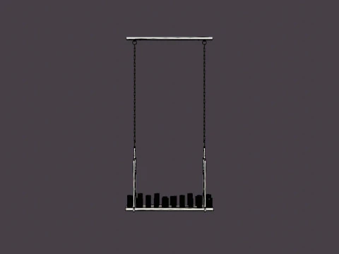 Chandelier - Commodore - LED - H79 3D Model