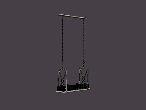 Chandelier - Commodore - LED - H79 3D Model