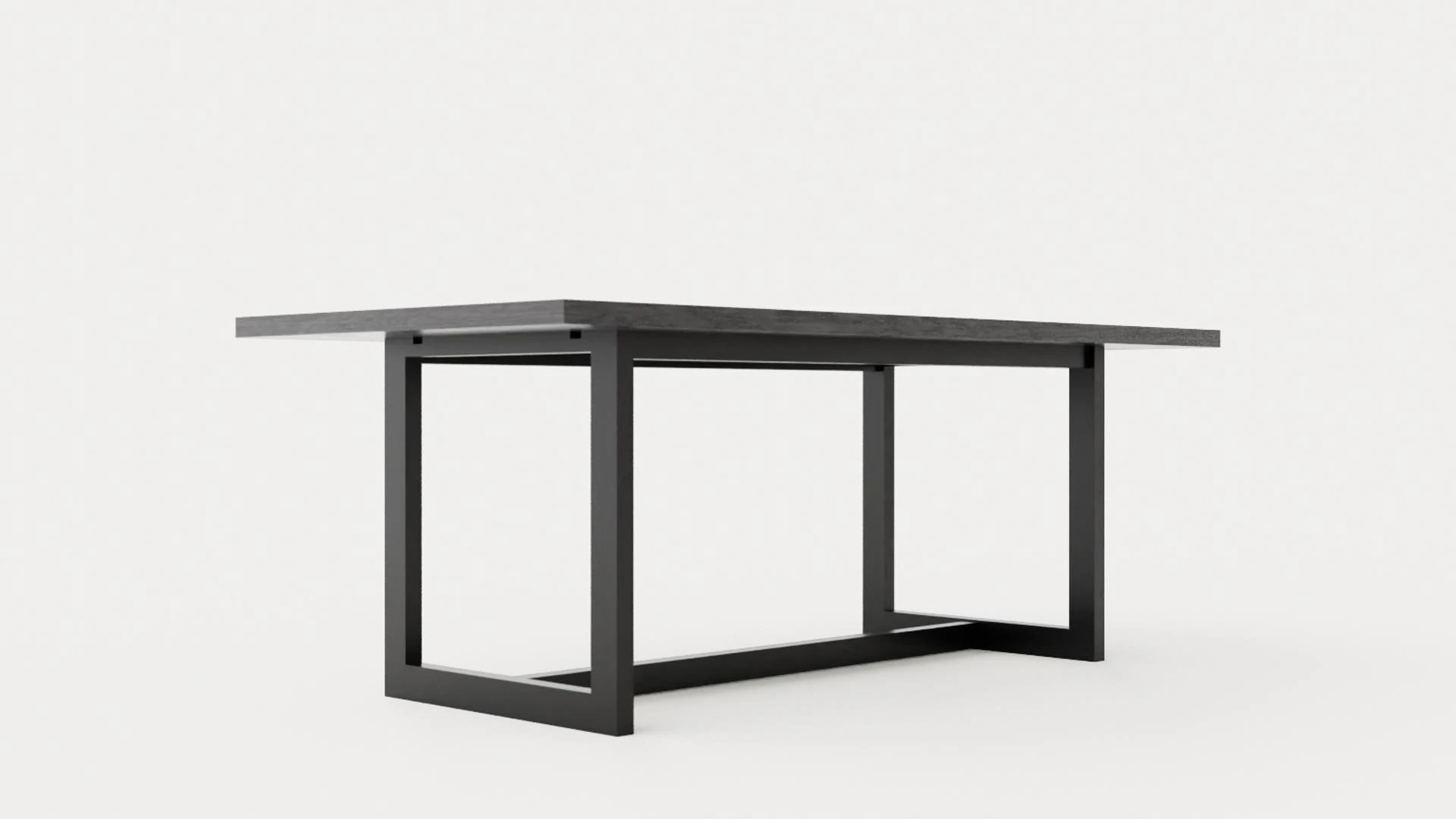Hudson dining table black 200 3D Model .c4d .max .obj .3ds .fbx .stl .blend 