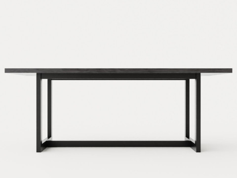 Hudson dining table black 200 3D Модель