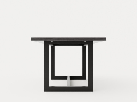 Hudson dining table black 200 3D Модель