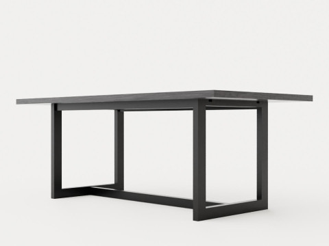 Hudson dining table black 200 3D Модель