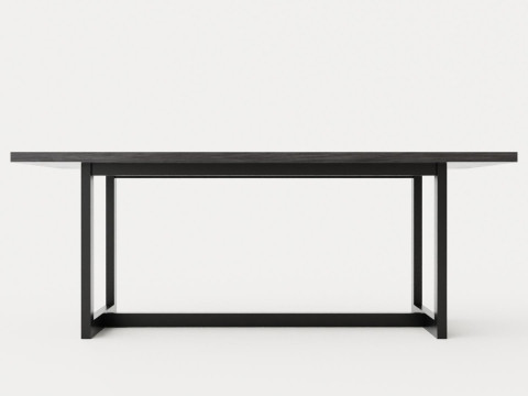 Hudson dining table black 200 3D Модель