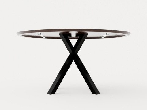 Liberty dining table black ash Modèle 3D