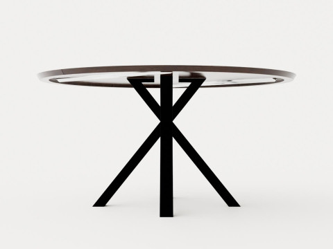 Liberty dining table black ash Modèle 3D