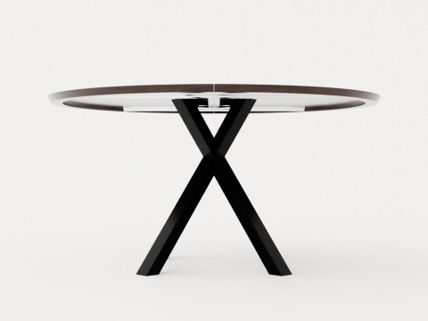 Liberty dining table black ash Modèle 3D