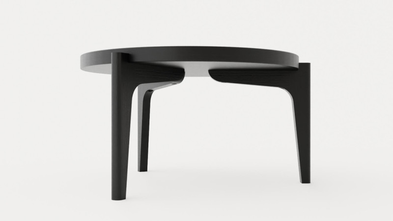 Michigan Coffee Table - Black Ash Modelo 3D .c4d .max .obj .3ds .fbx .stl .blend