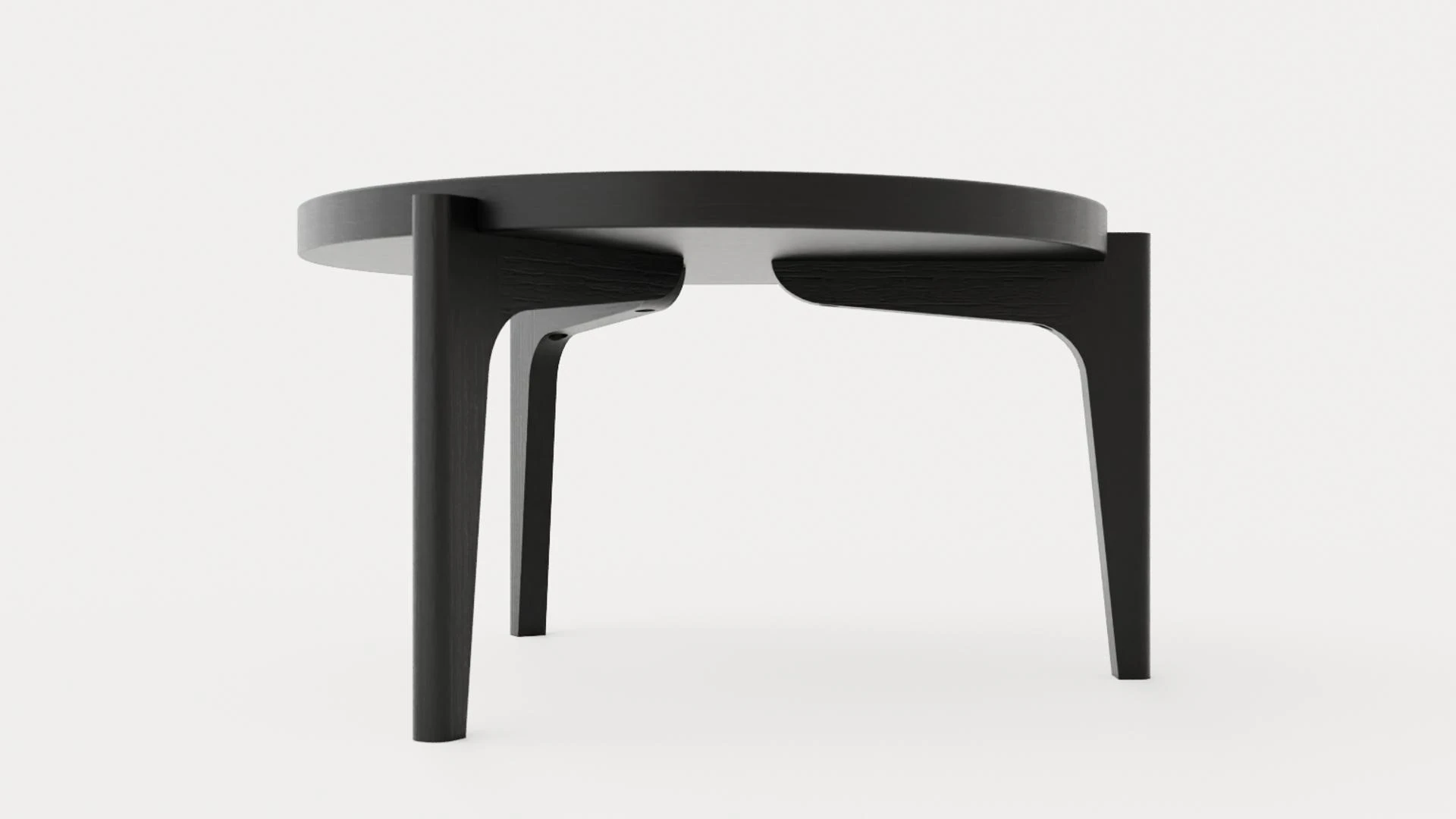 Michigan Coffee Table - Black Ash 3D Model .c4d .max .obj .3ds .fbx .stl .blend
