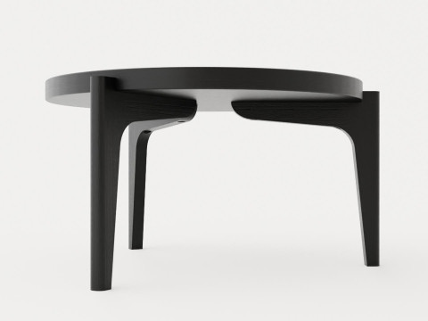 Michigan Coffee Table - Black Ash 3D Model