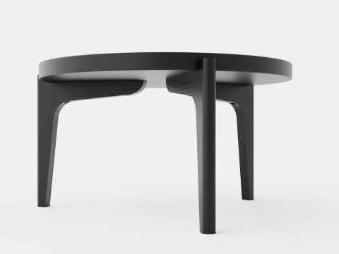 Michigan Coffee Table - Black Ash Modelo 3D