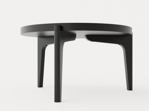 Michigan Coffee Table - Black Ash Modelo 3D