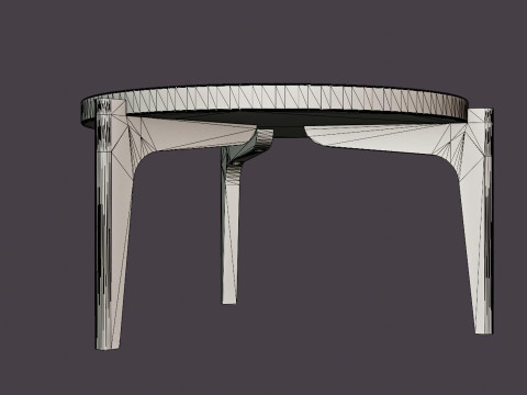 Michigan Coffee Table - Black Ash Modelo 3D