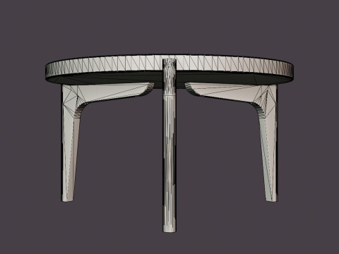 Michigan Coffee Table - Black Ash Modelo 3D