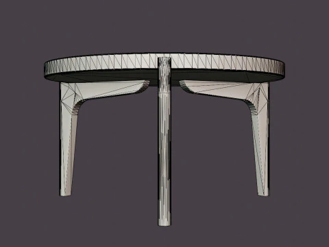 Michigan Coffee Table - Black Ash 3D Model