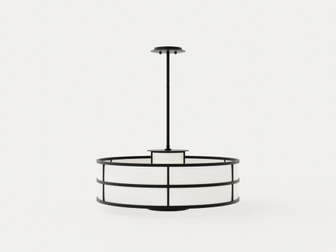 Discus Chandelier - Graphite 3D Модель