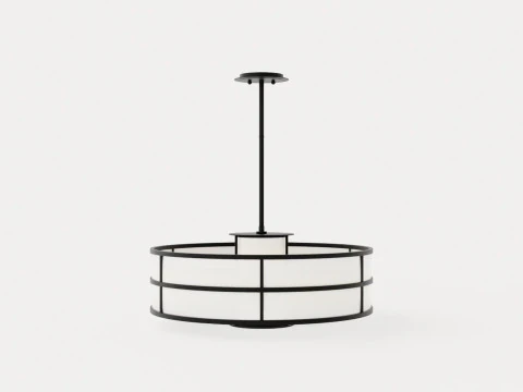 L&aacute;mpara de ara&ntilde;a Discus - Grafito Modelo 3D