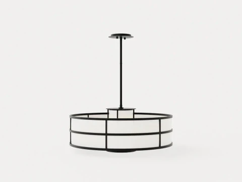 Discus Chandelier - Graphite 3D Model