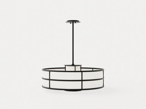 Discus Chandelier - Graphite 3D Model