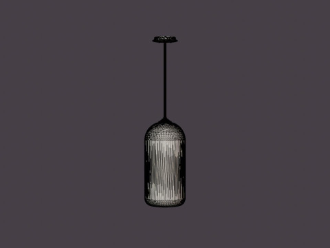 District Pendant lamp - Satin Black Modelo 3D