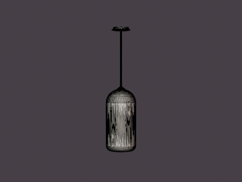 District Pendant lamp - Satin Black Modelo 3D