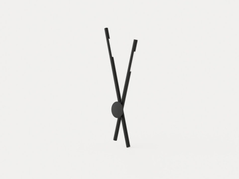 Hendrix Wall Lamp - Dark Bronze - Double Modelo 3D