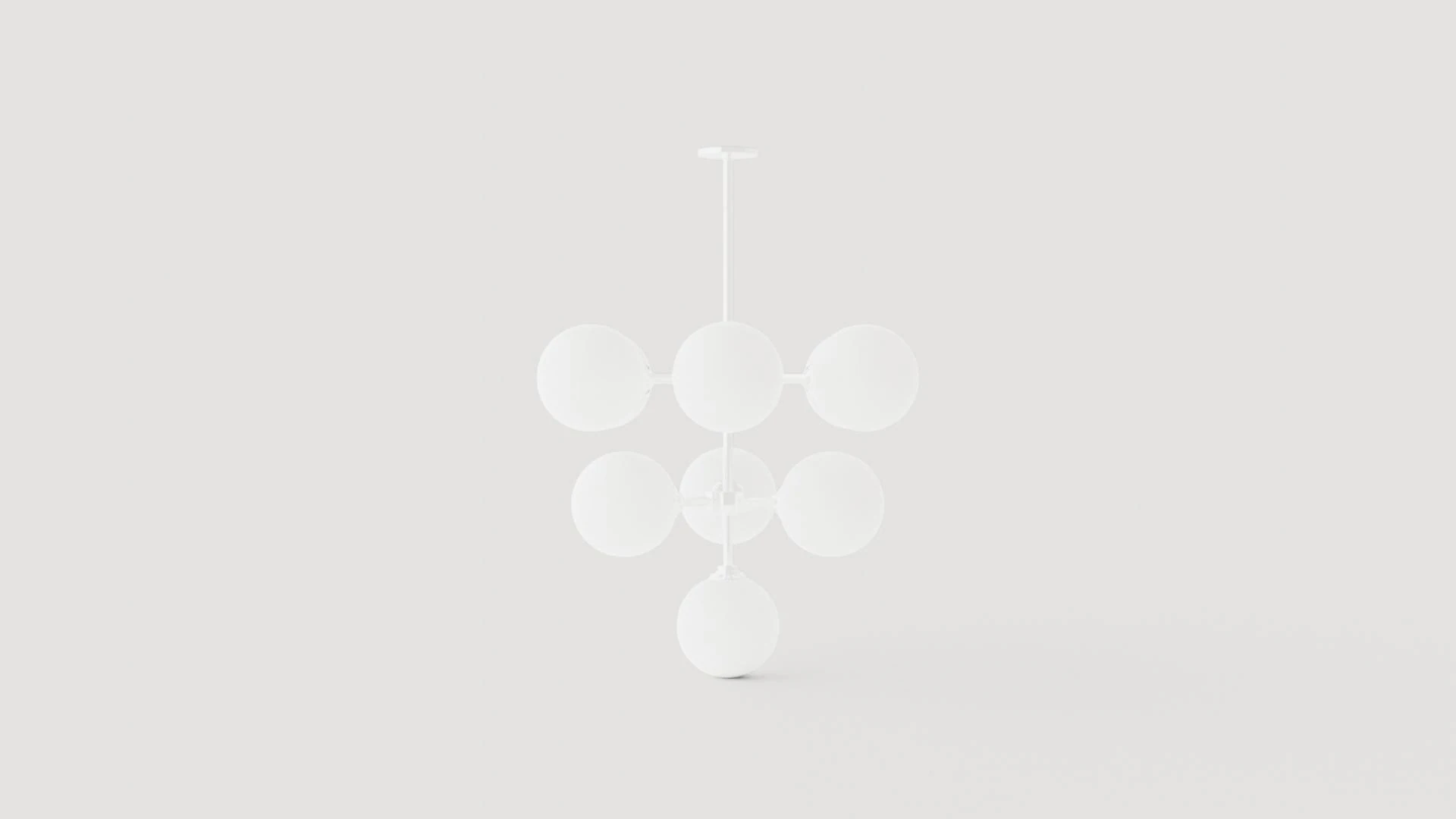 Ashleigh Chandelier - Silver 3D Model .c4d .max .obj .3ds .fbx .stl .blend